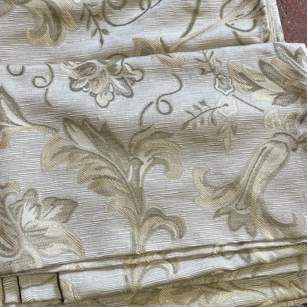 Pair of valances rod pocket 54” X 18” each